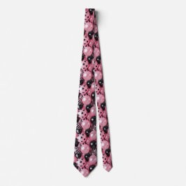 Rosa och svart ballonger slips