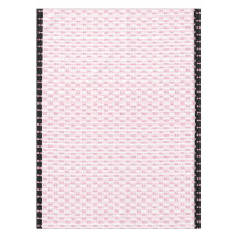 Rosa och svart Bows Trasa Tablecloth