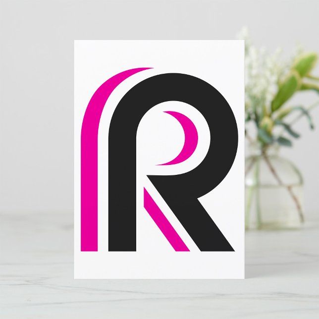 ROSA OCH SVART BREV R INBJUDNINGAR (Skapare uppladdad)