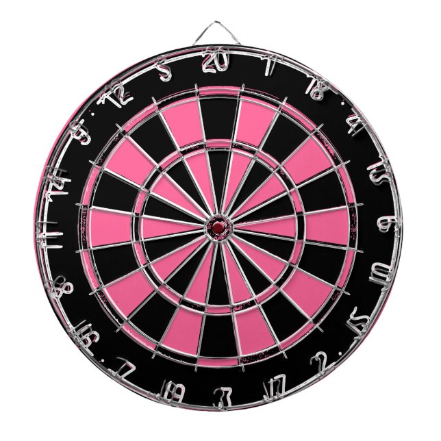 Rosa och svart dam dartboard piltavla (Framsidan)