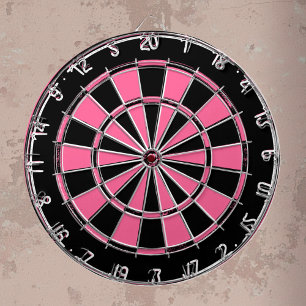 Rosa och svart dam dartboard piltavla