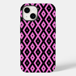 Rosa och svart diamanten mönster