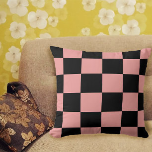 Rosa och svart för Mönster Retro för kontrollpanel Kudde