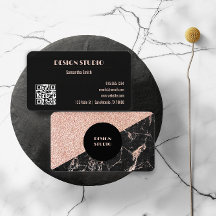 Rosa och svart Glitter Glam