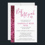 Rosa och svart Glitter Hebrew Namn Modern Mitzvah Inbjudningar<br><div class="desc">Ljusare shock rosa och svart Bat mitzvah inbjudan till en elegant och sofistikerad modern ceremoni och luncheon med plats för en hebreisk namn och traditionell judisk inbjudan. Bakgrunden är en platt tryckt bild av glitter struktur, INTE äkta glitter - ingen , men ändå en gnidig bild! Matchning av dokument och...</div>