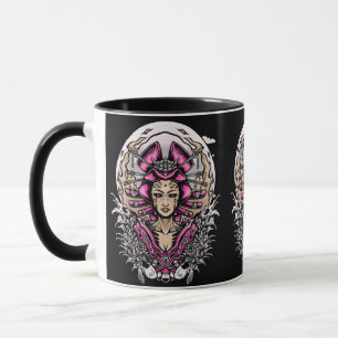 Rosa och svart Goth Mugg