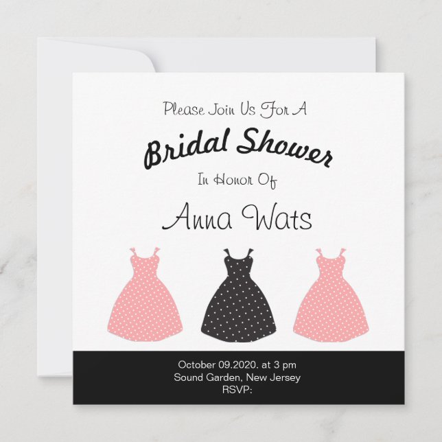  Rosa och svart Gown Necklaces Mönster (Framsida)