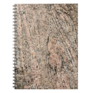 Rosa och svart Granite Sten Sediment Anteckningsbok