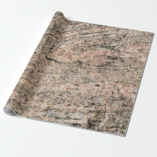 Rosa och svart Granite Sten Sediment Presentpapper