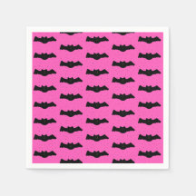 Rosa och svart Halloween-Fladdermöss