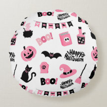 Rosa och svart Halloween