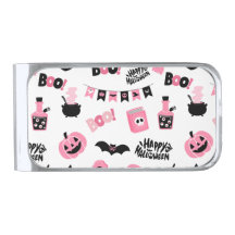 Rosa och svart Halloween