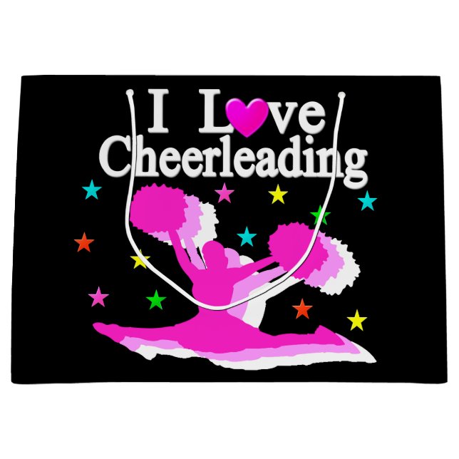 ROSA OCH SVART I KÄRLEK CHEERLEADER GIFT BAGS (Framsidan)