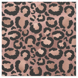 Rosa och svart leopard tyg