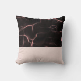 Rosa och svart markerat tema kudde