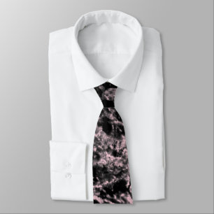rosa och svart marmor slips
