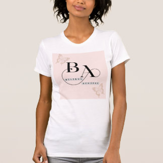 Rosa och svart Modern Tro uppnådd T Shirt