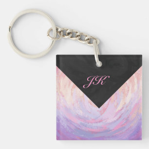 Rosa och svart monogram