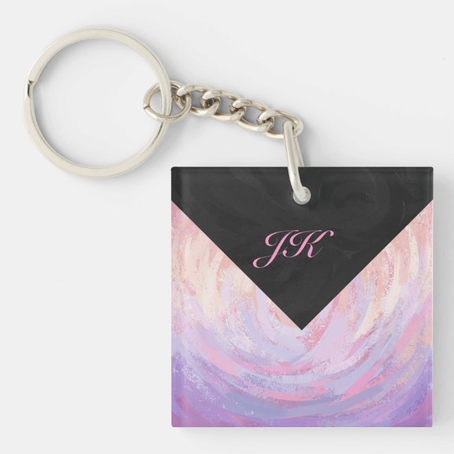 Rosa och svart monogram (Framsidan)