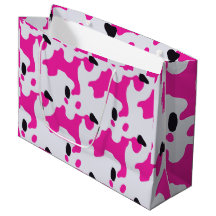 Rosa och svart Mönster för cellutskrift