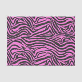 Rosa och svart Neon Zebra tryck Decoupage