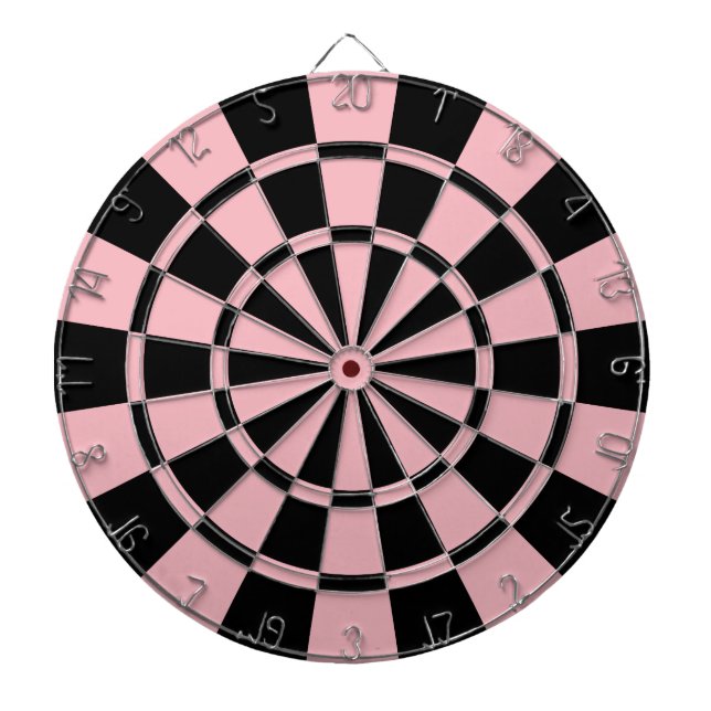 Rosa och svart pastell piltavla (Framsidan)