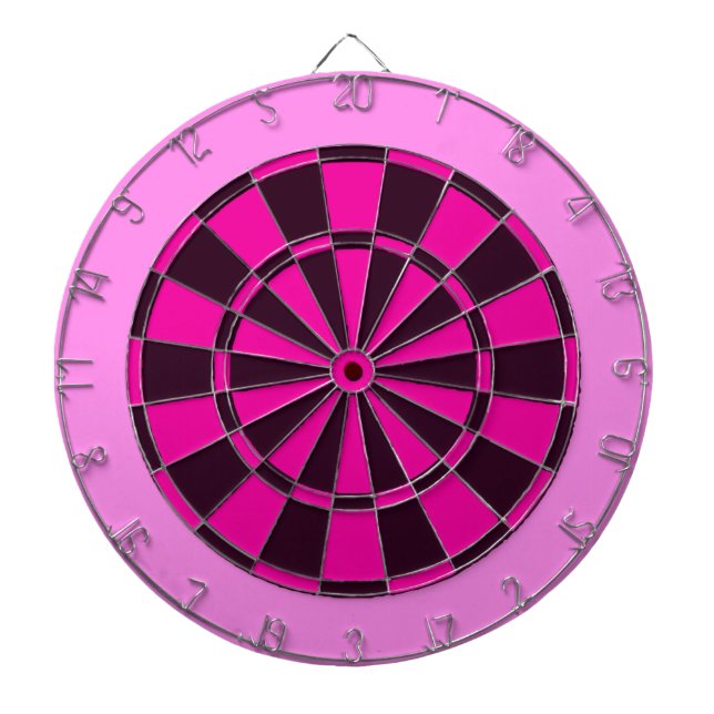 Rosa och svart piltavla (Framsidan)