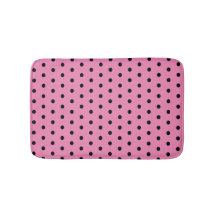 Rosa och svart Polka dots