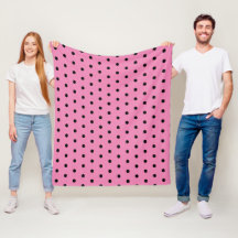 Rosa och svart Polka dots