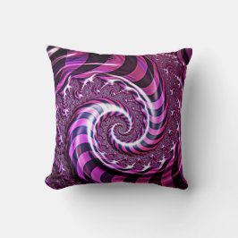 Rosa och svart Spiral Illusion Cushion Kudde