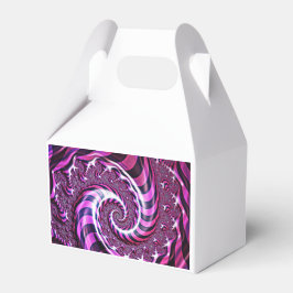 Rosa och svart Spiral Illusion Presentaskar