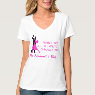 rosa och svart t shirt