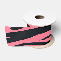 Rosa och svart utskrift av Zebra-djur