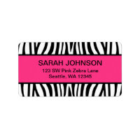 Rosa och svart Zebra