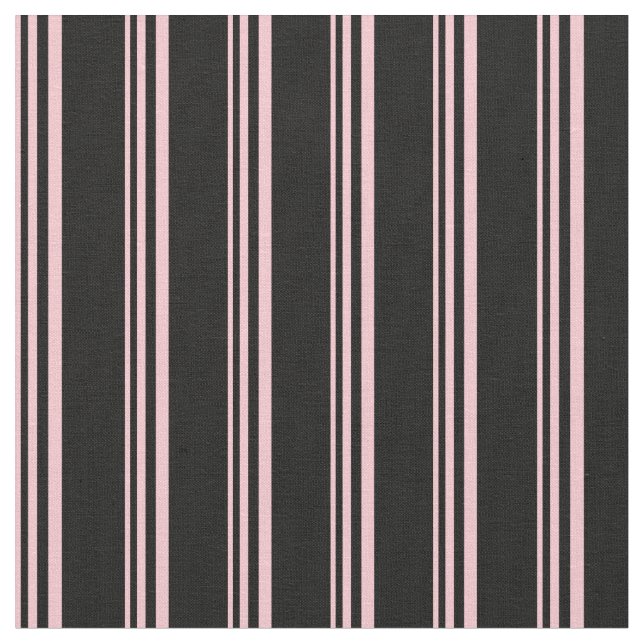 Rosa och Svartvit/stripe Mönster Tyg (Närbild)