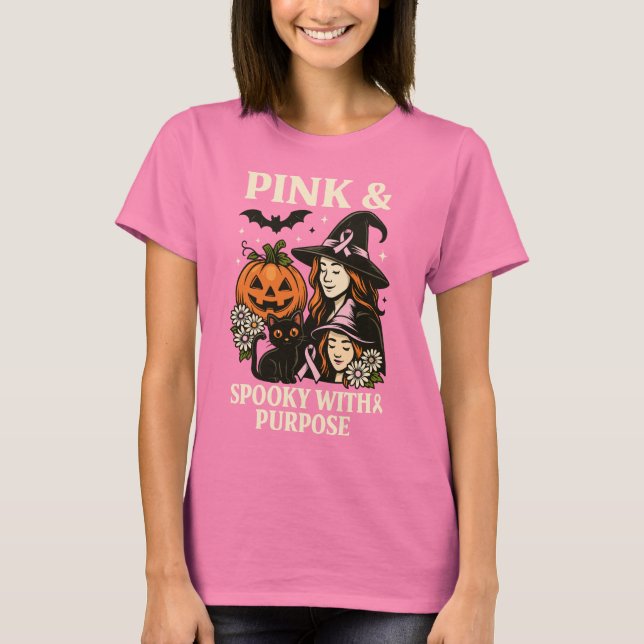Rosa och talang med syfte - Halloween T Shirt (Framsida)