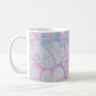 ROSA OCH TEAL ABSTRAKT-PAINERING KAFFEMUGG