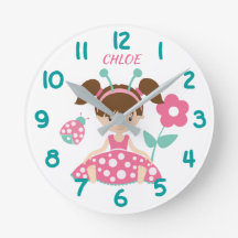 Rosa och Teal Ladybug Girl