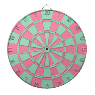 Rosa och ton darttavla
