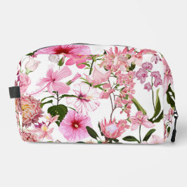 Rosa- och tropiska blommor.