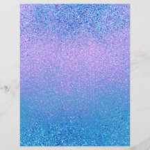 Rosa och turkos Ombre Shimmer Scrapbook Papper