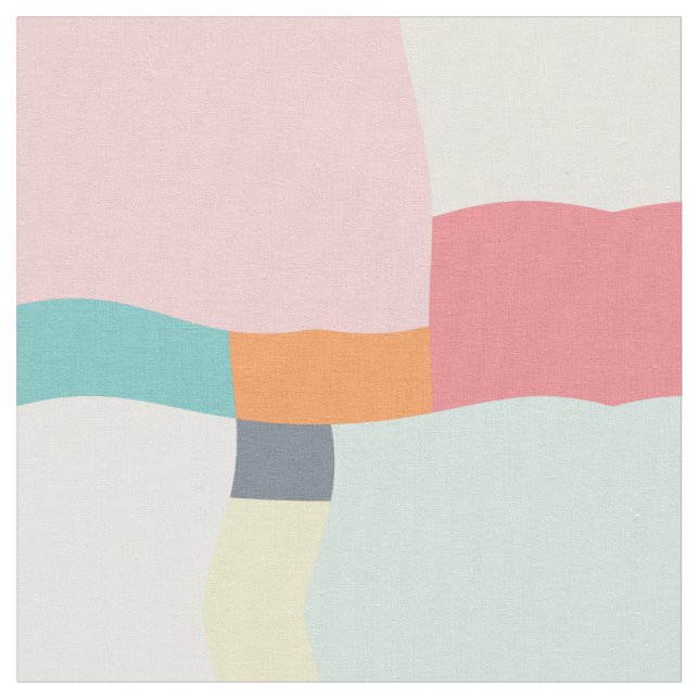 rosa och turkos vintage mönster tyg (Närbild)