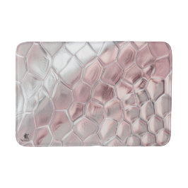 Rosa och utskrift på djur badrumsmatta