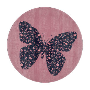 Rosa och Violet Blommigt Butterfly