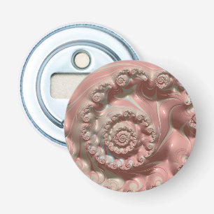 Rosa och vit 3D-rektangel ~ Flasköppnare