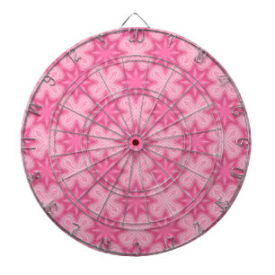 Rosa och vit darttavla