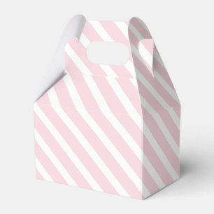 Rosa och vit diagonal Mönster stripe Presentaskar