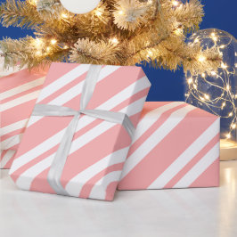 rosa och vit god jul presentpapper