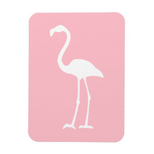 Rosa och vit lamingo magnet
