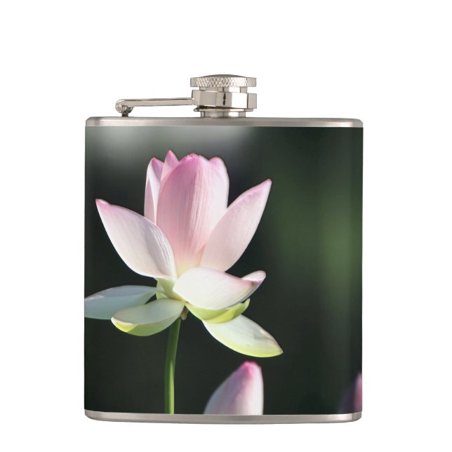 Rosa och vit Lotus Flower Fickplunta (Framsidan)